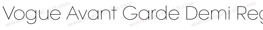 Vogue Avant Garde Demi Regular字体转换